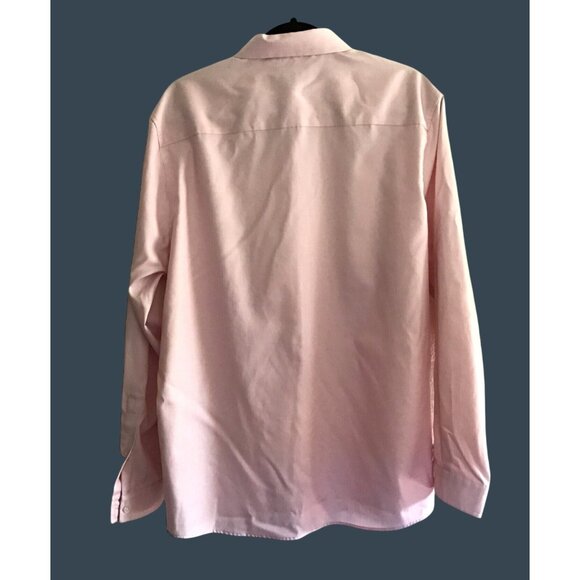 INTERNATIONAL CONCEPTS- MENS PINK NON-IRON BUTTON-DOWN SHIRT SIZE NECK 17-17.5 - Picture 2 of 7